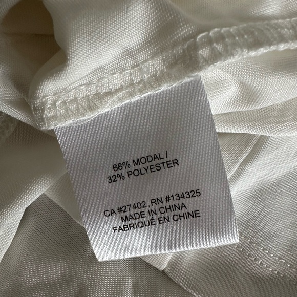 NWOT Orb Adriana Drapey Racerback Knit Cami - White - Medium - Picture 6 of 6